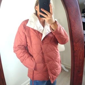 Bosideng coral down light weight puff coat sz small